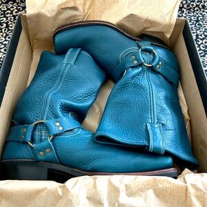 RARE BLUE FRYE HARNESS (NEW)  LEATHER COWBOY BOOTS